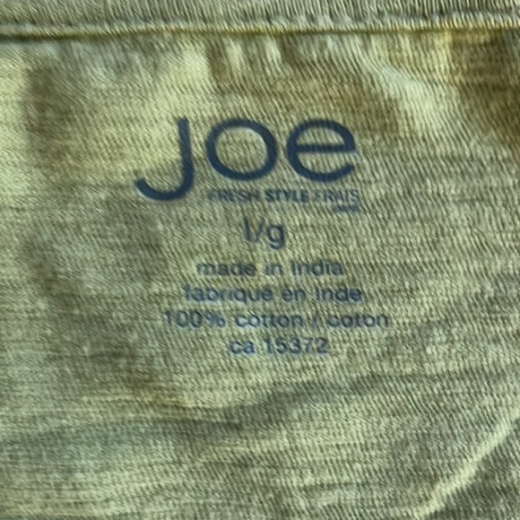 3/$20 NEW Joe Fresh light green 100% cotton t-shirt Large - Picture 6 of 10
